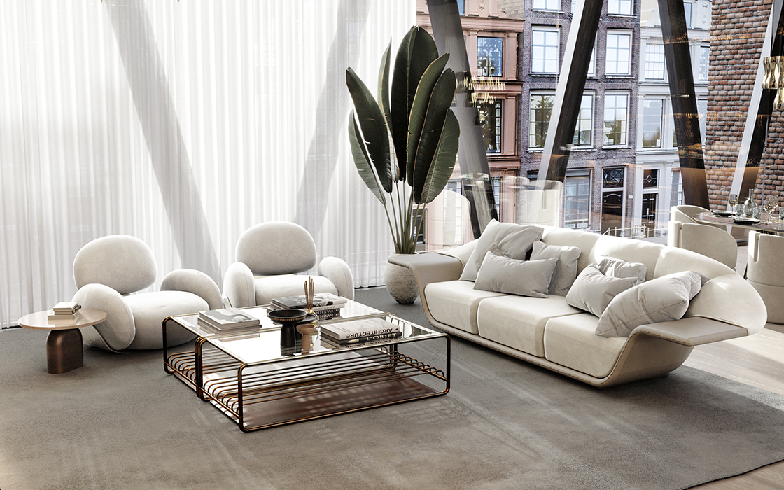 Klaus Schwarz‑Weißes Sofa - 2