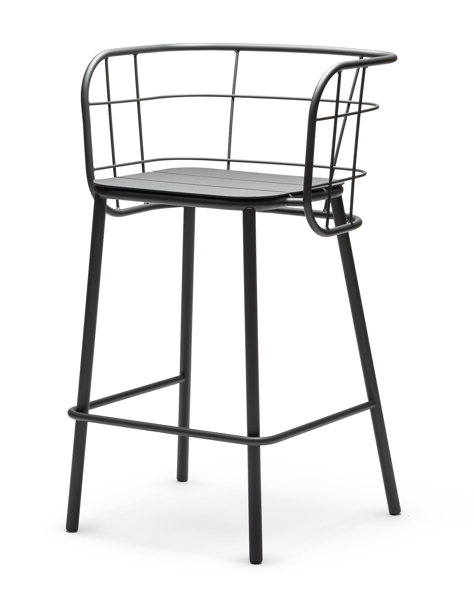 Jujube SG Anthrazitfarbener Outdoor-Barhocker