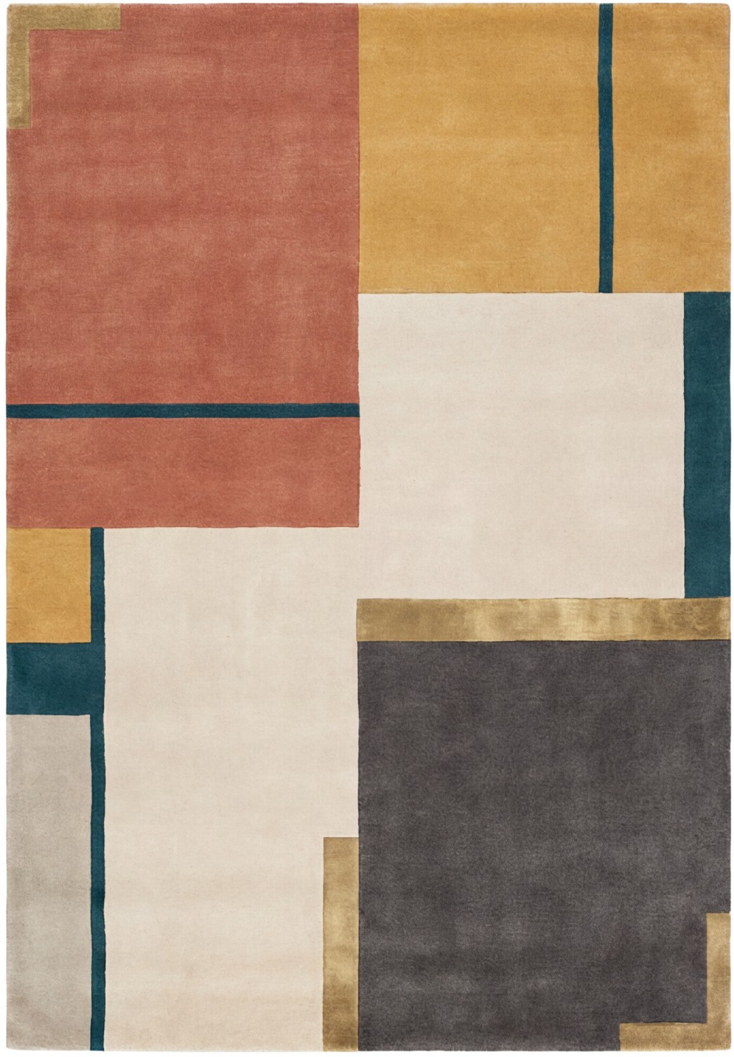 Structured Patch Teppich