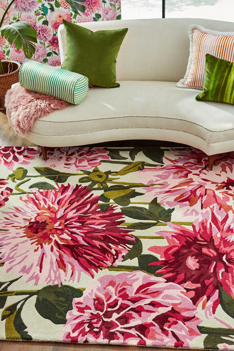 Dahlia Fuchsia/Palm 142402 Teppich | Größe: 170 x 240 cm
