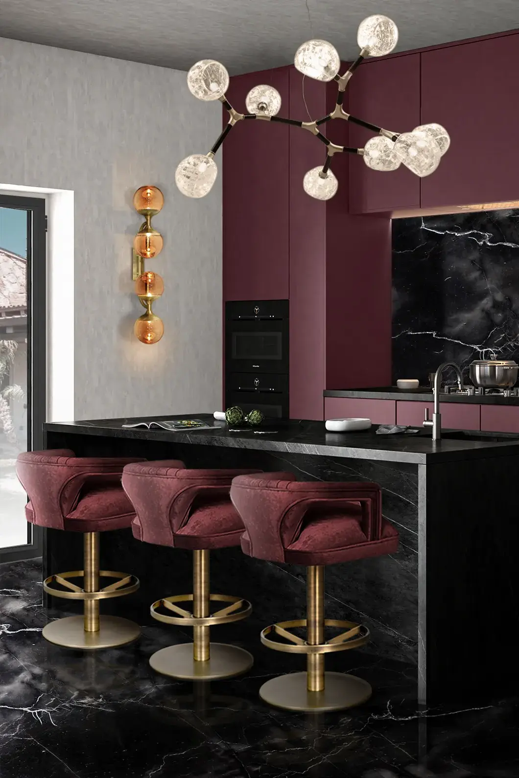 Dune II Drehbarer Theken‑Barhocker - 1