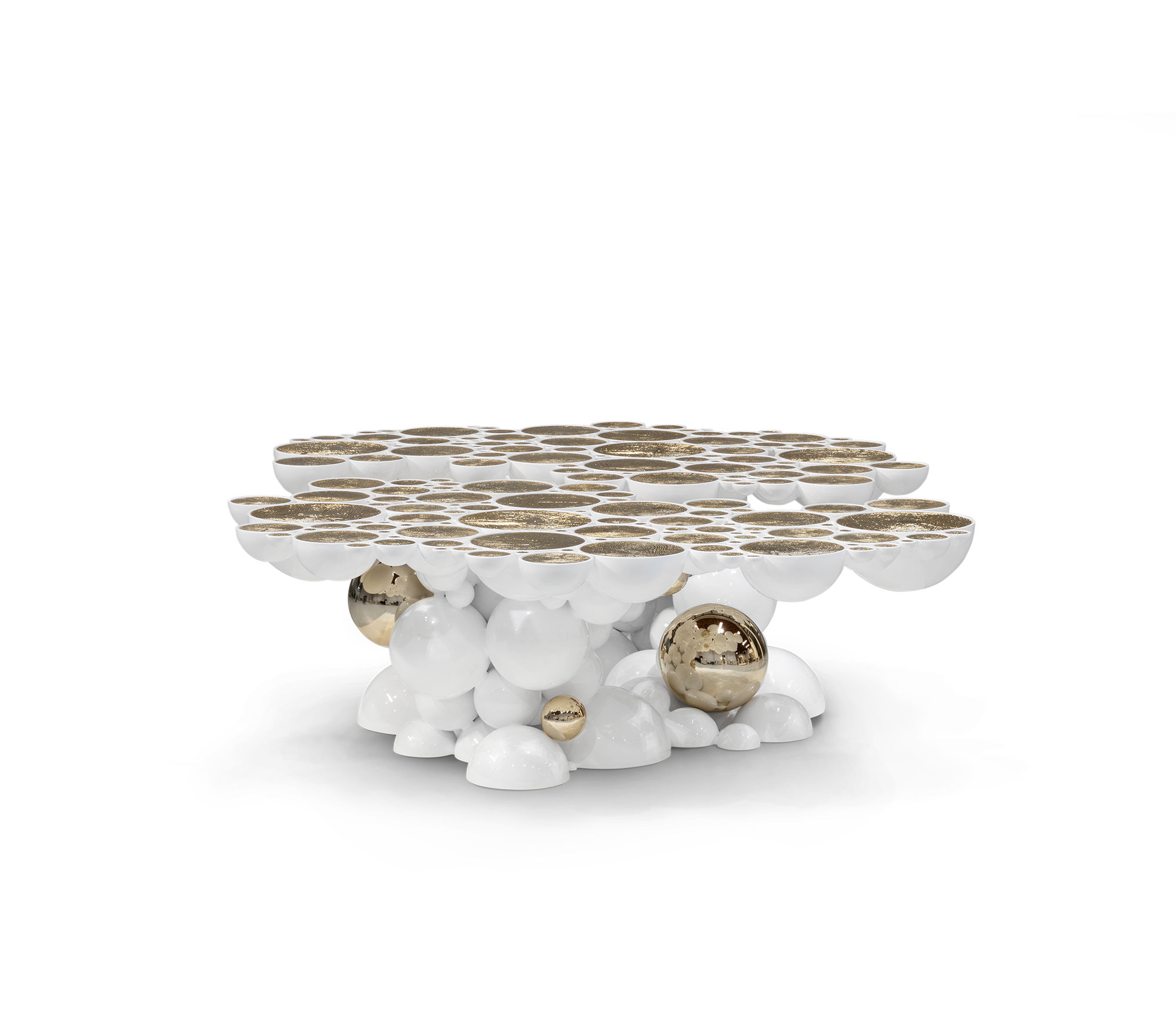 Orbit Weißer Couchtisch