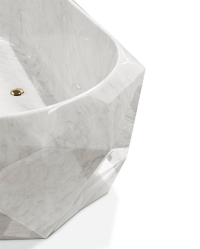 Edelsteinmarmor Badewanne