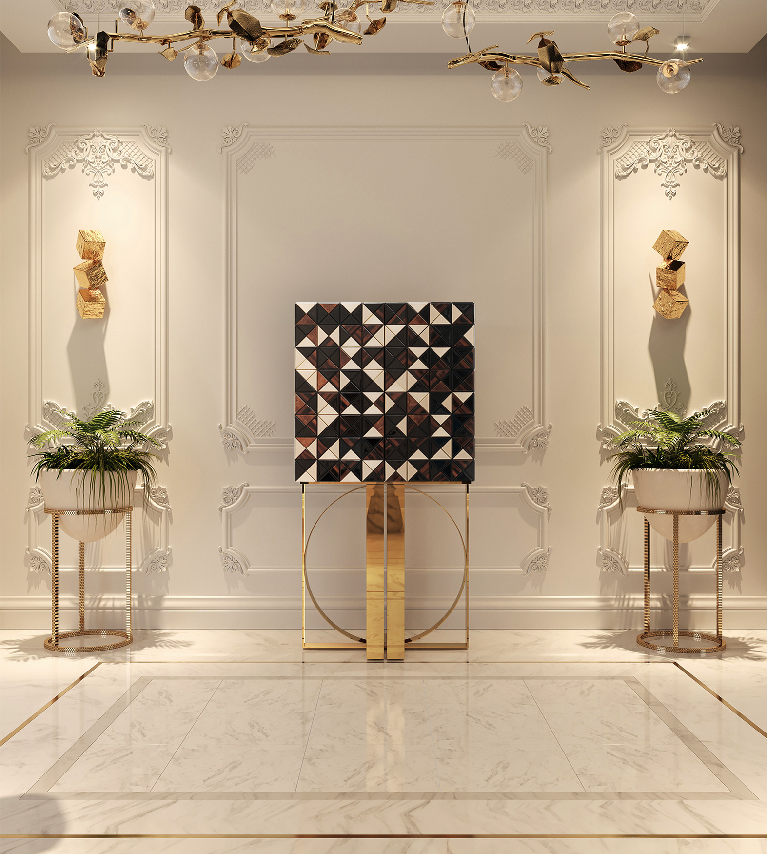 Mosaic Walnuss‑Schrank