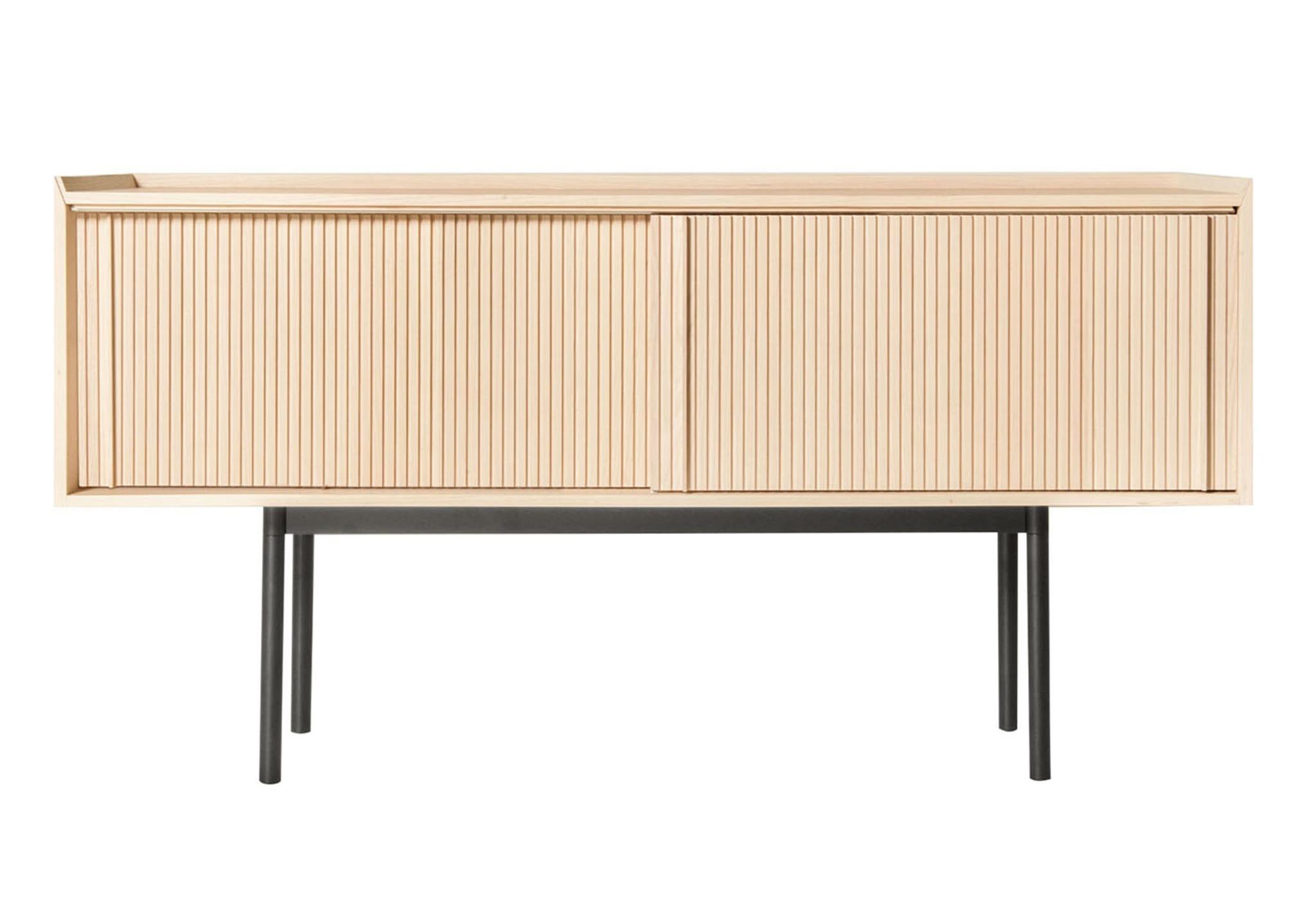 Sipario Hohes natürliches Sideboard mit 2 Türen