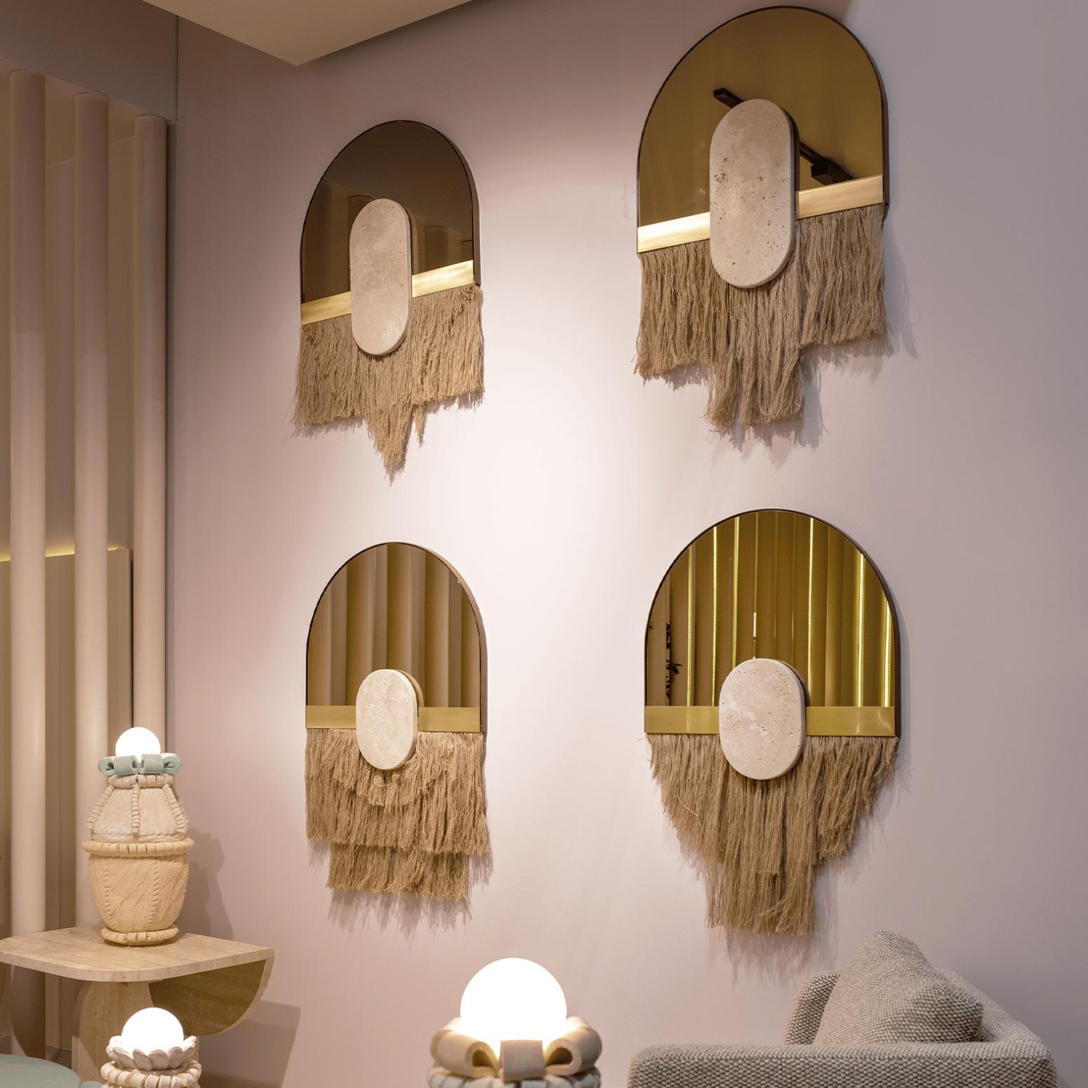 Souk Ecru Cream Dekorativer Wandspiegel