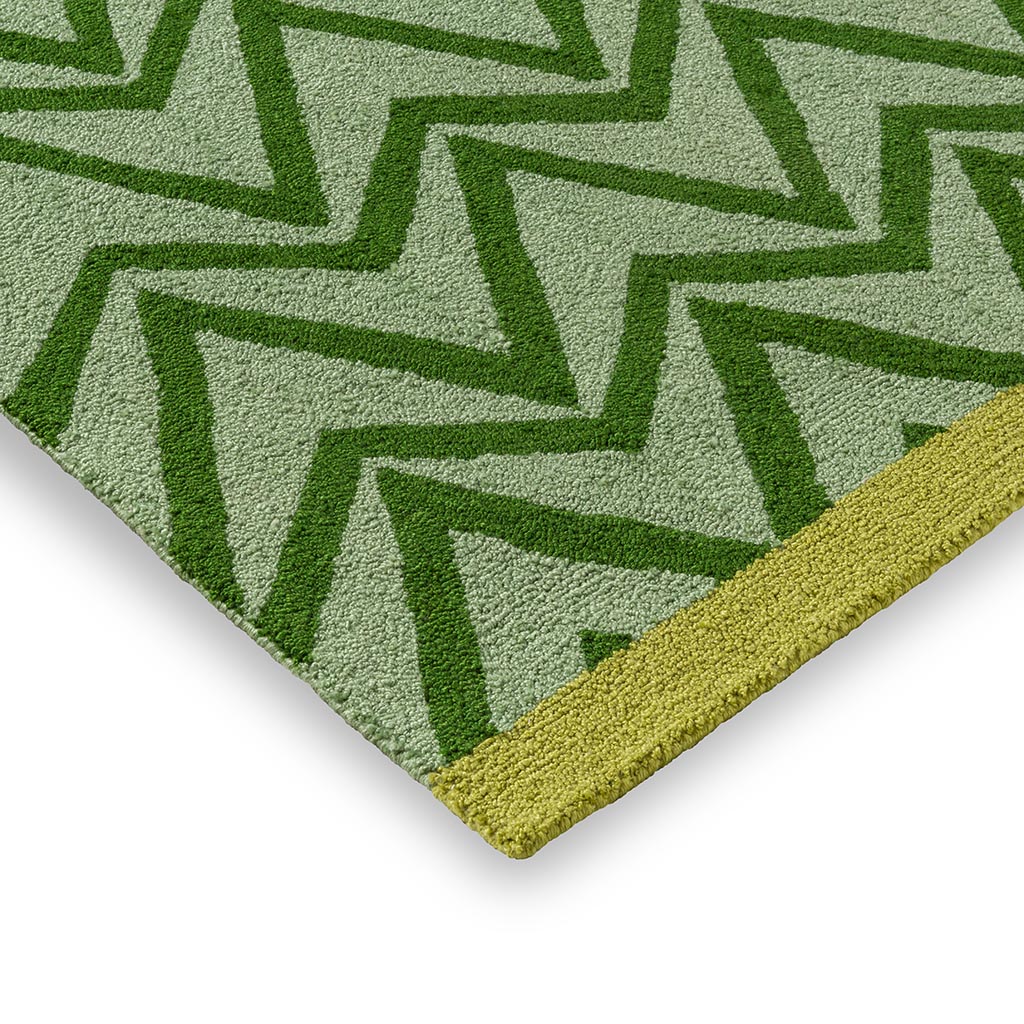 Dhurrie Green Outdoor-Teppich | Größe: 160 x 230 cm