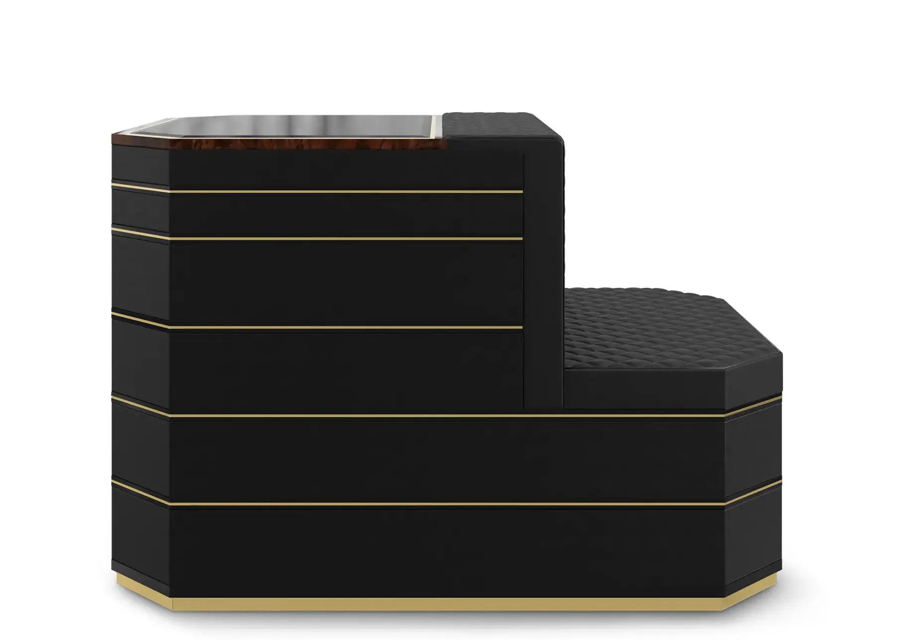 Cadence Schwarze Insel‑Schrank