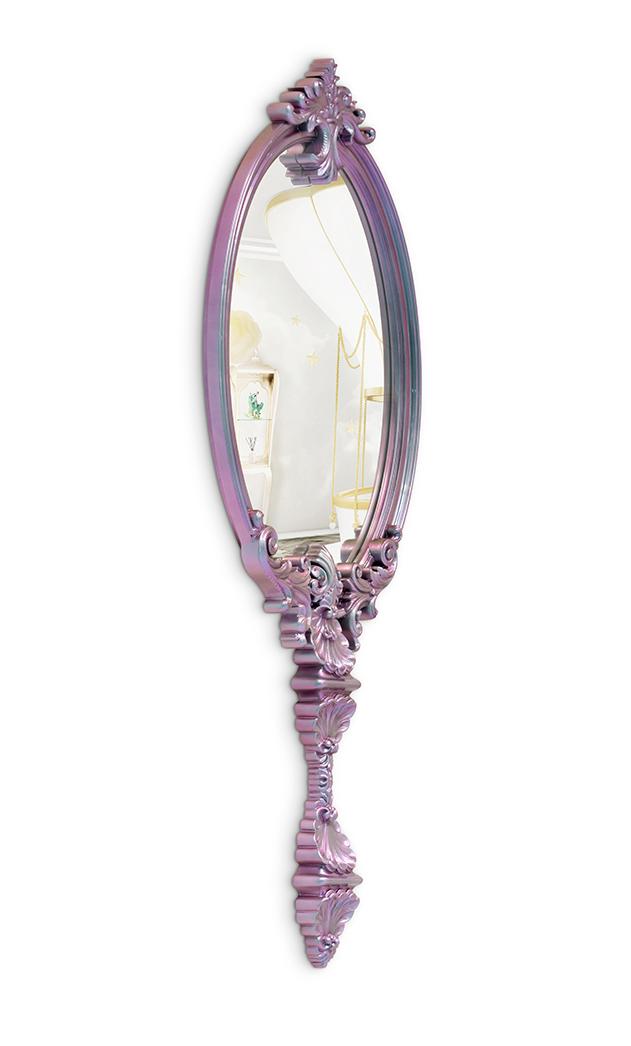 Mystic Chameleon Rosa Wandspiegel