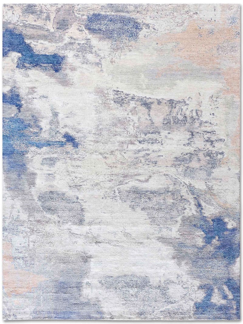 Grau‑Blau‑Sand Hellgrau Teppich | Größe: 300 x 400 cm