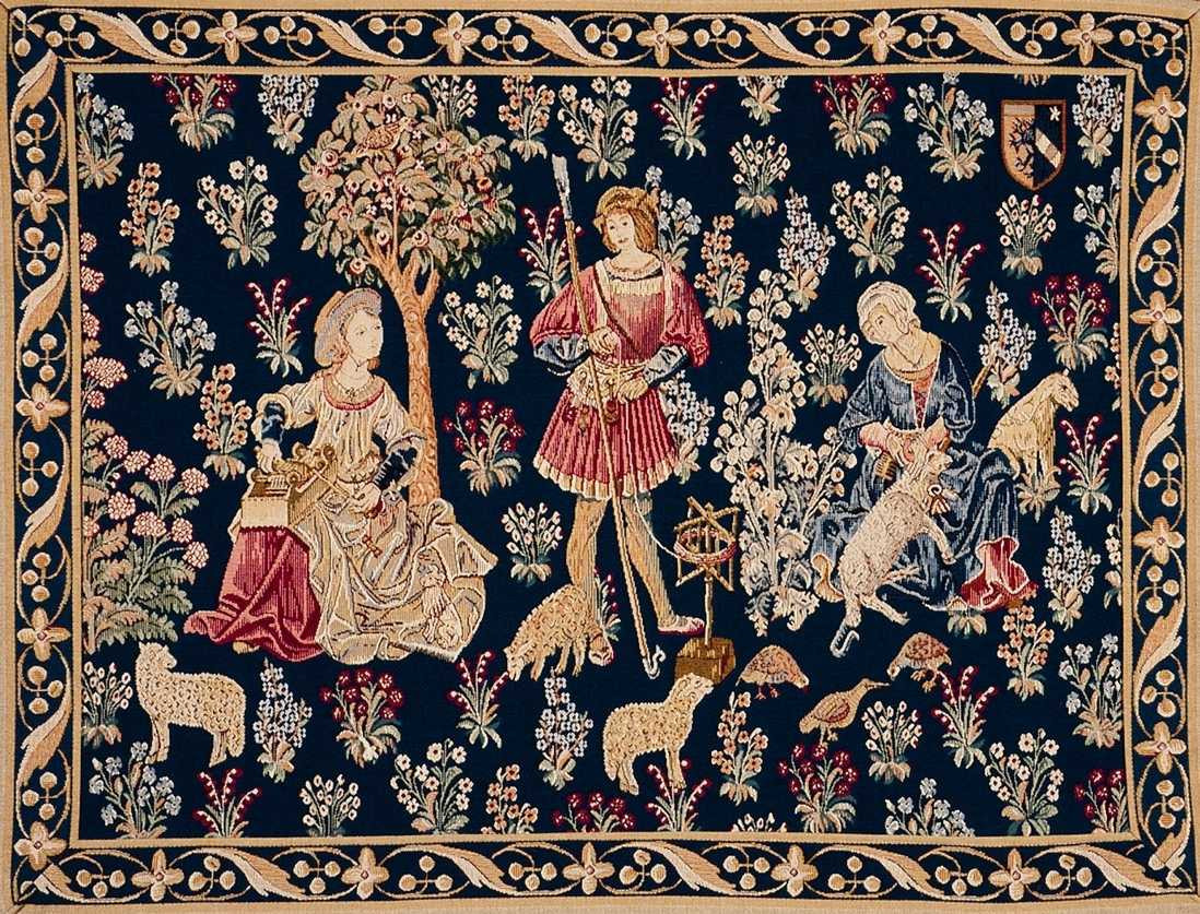 Wool Work with Border Wandteppich | Größe: 75 × 100 cm Wool Work with Border Wandteppich | Größe: 75 × 100 cm