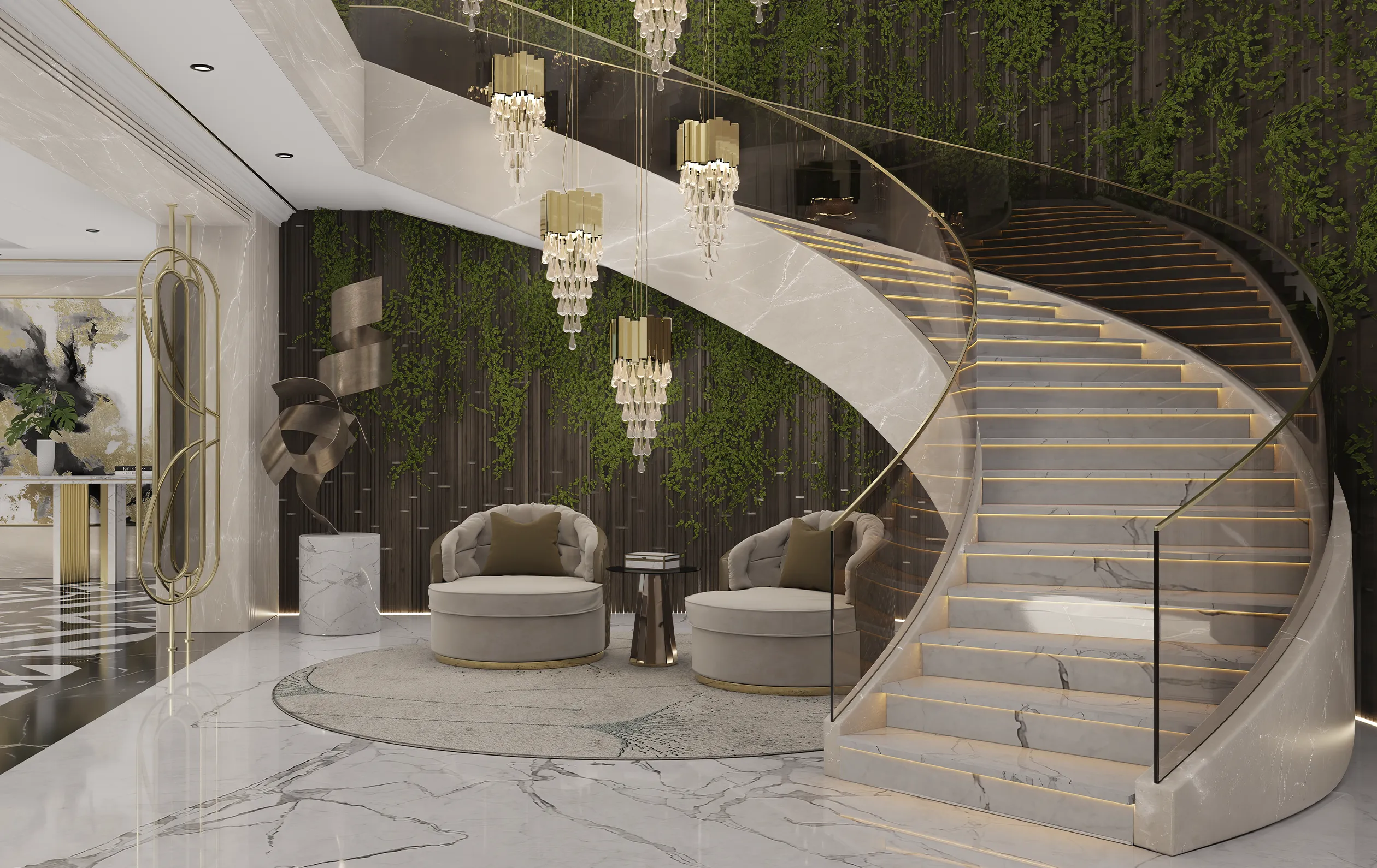 Luxe Drehbarer Sessel - 6