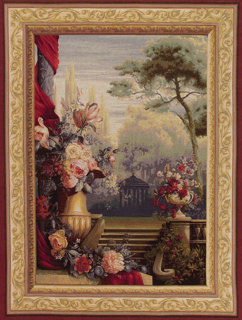 Bouquet im Garten Wandteppich | Größe: 110 × 150 cm
