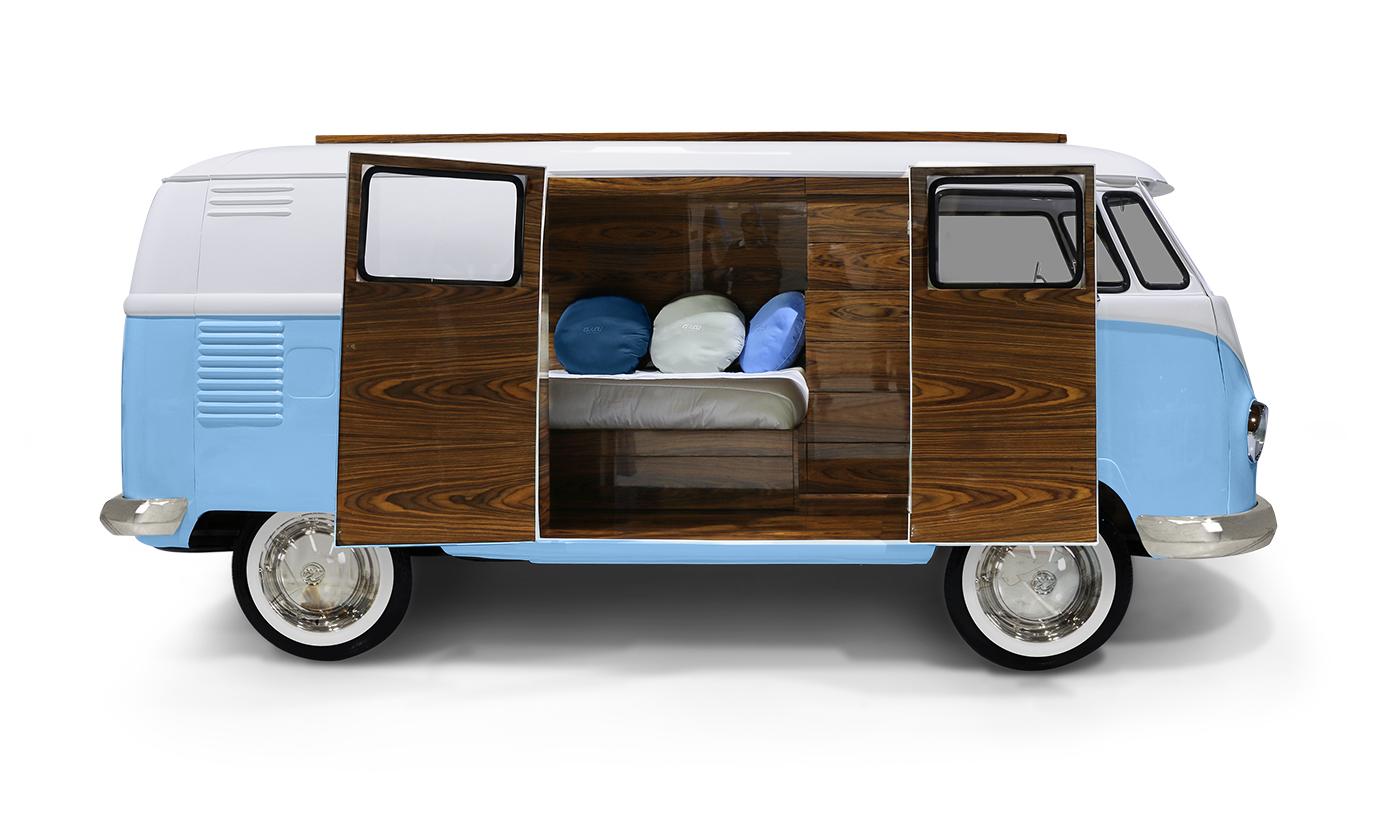 Traveler’s Caravan blaues Schlafzimmer‑Set