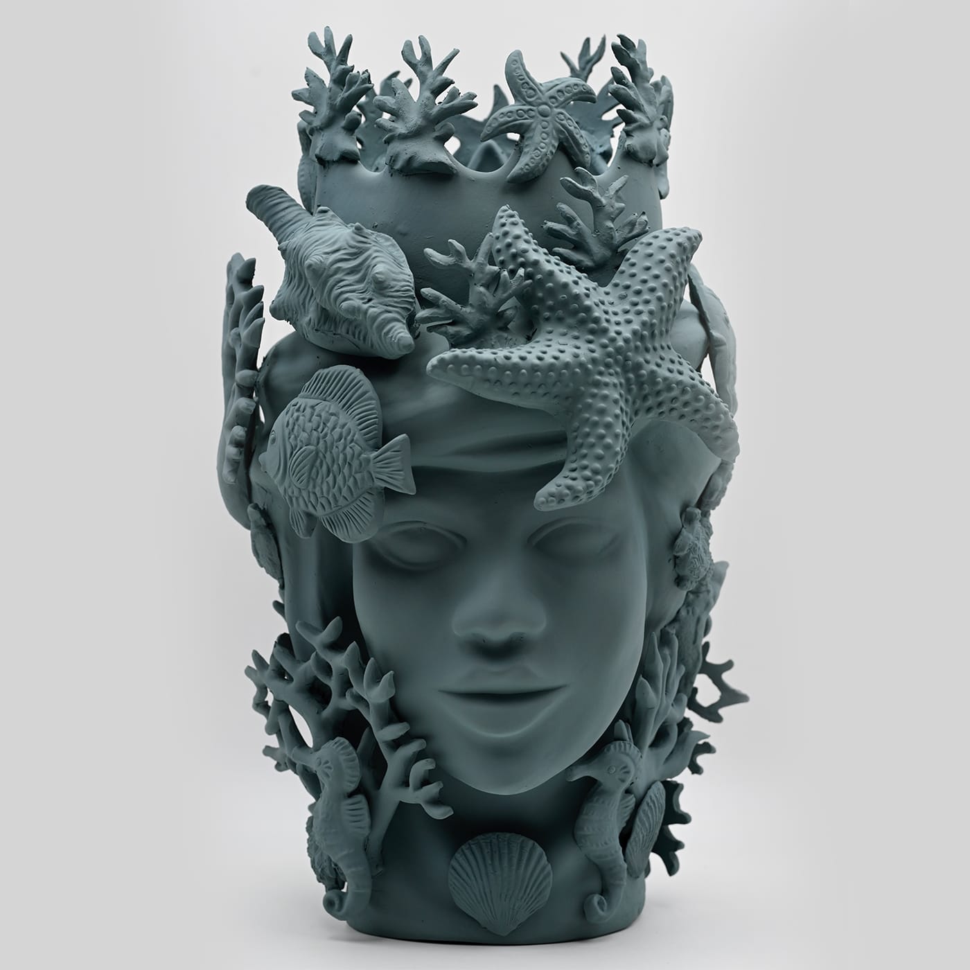 Maure‑Kopf Skulptur