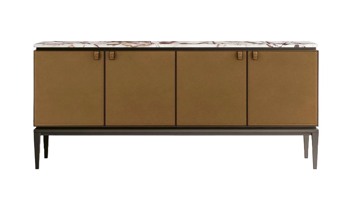 Sideboard mit Metallplatte