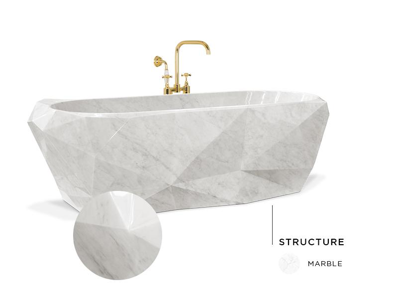 Edelsteinmarmor Badewanne