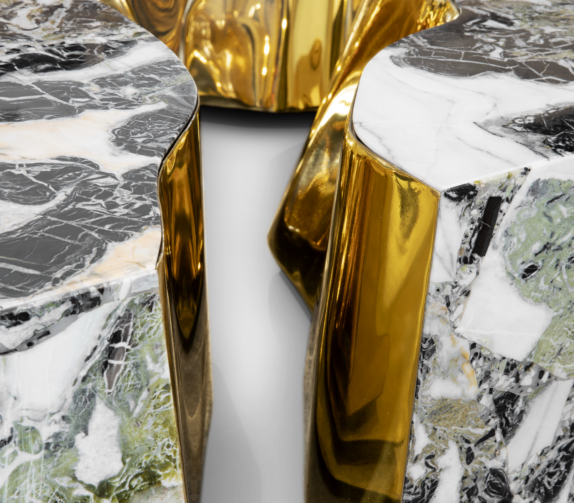 Fissure Marmor‑Couchtisch