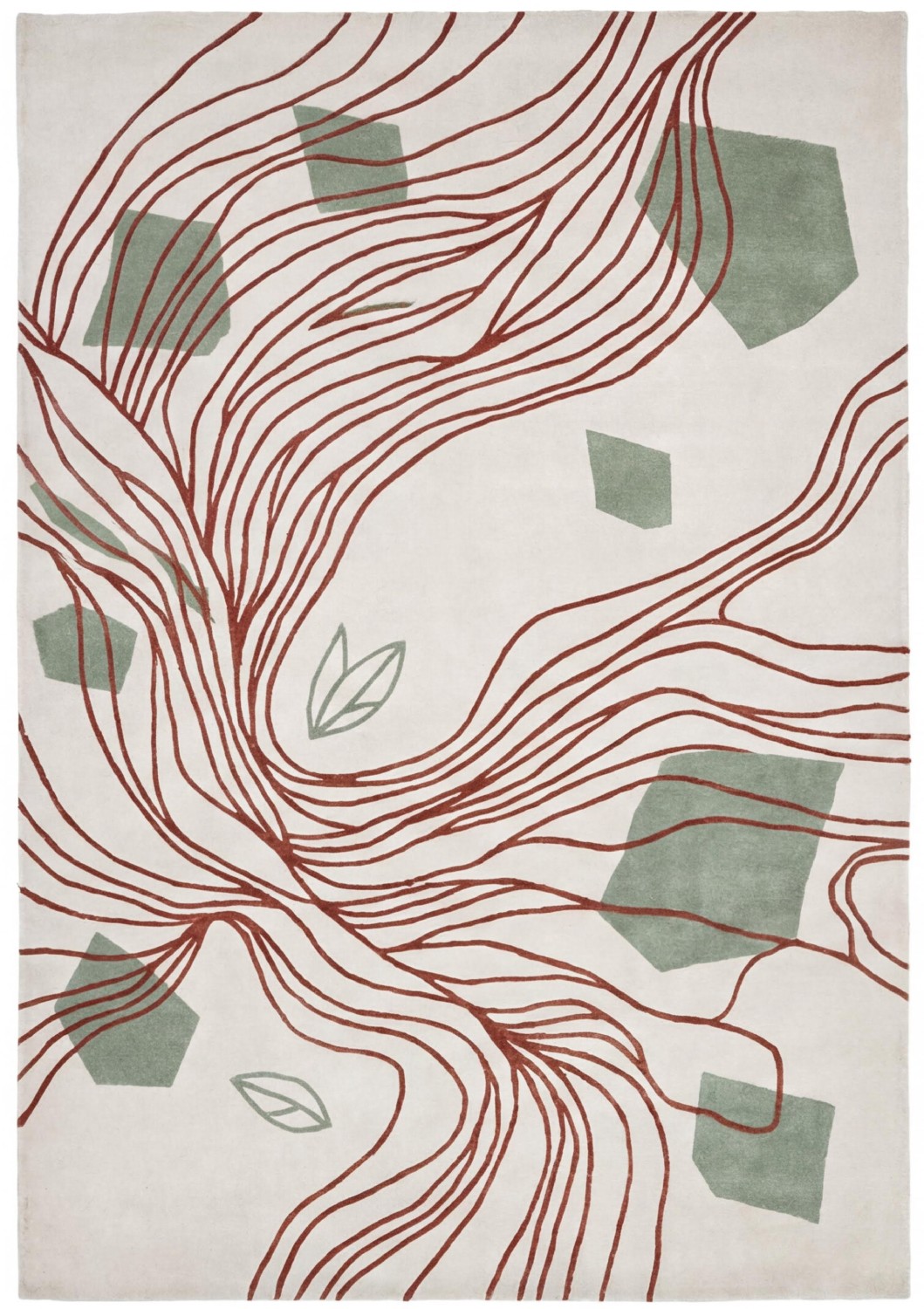 Flowing Lines Teppich