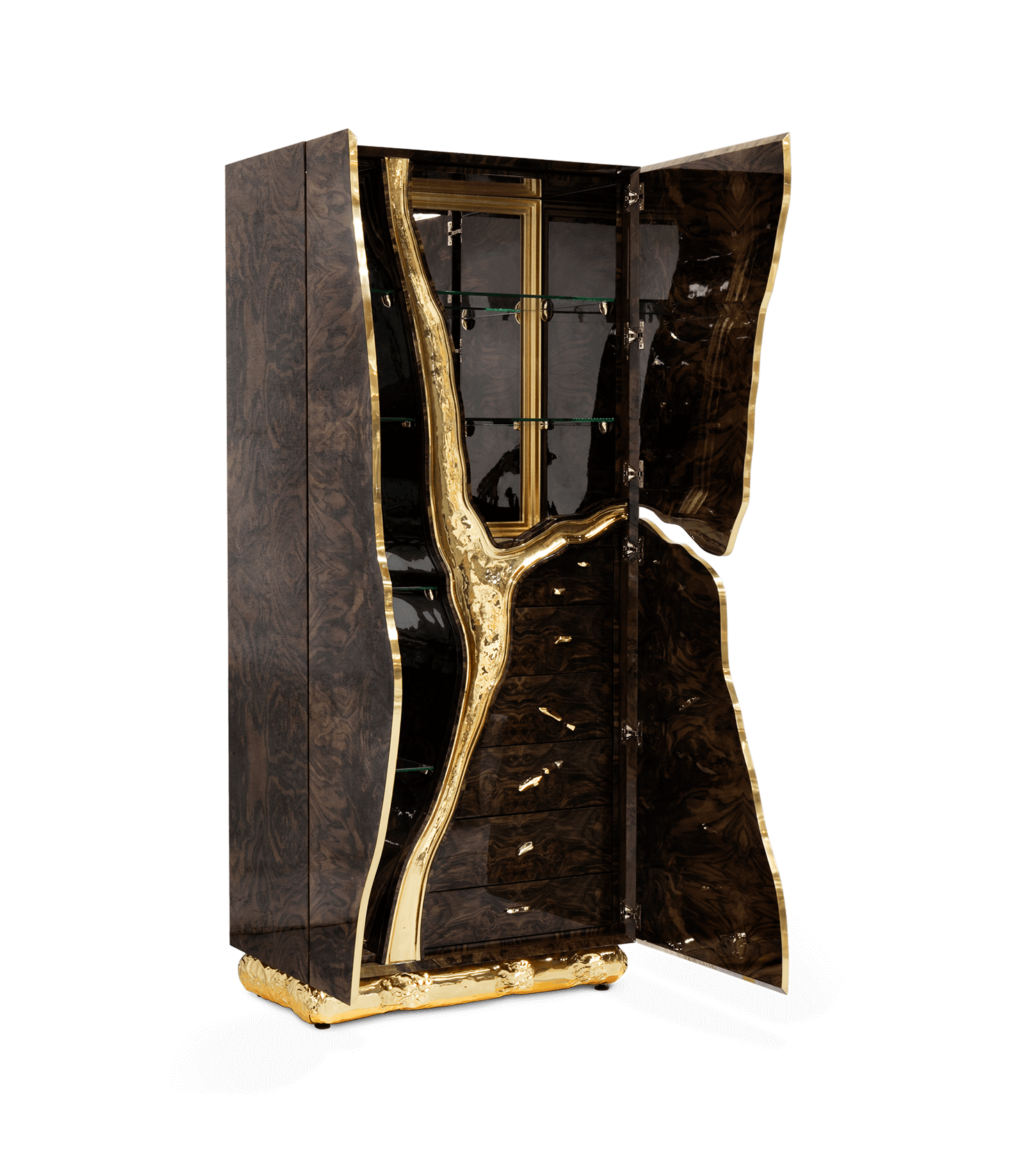 Fissure Walnuss‑Schrank