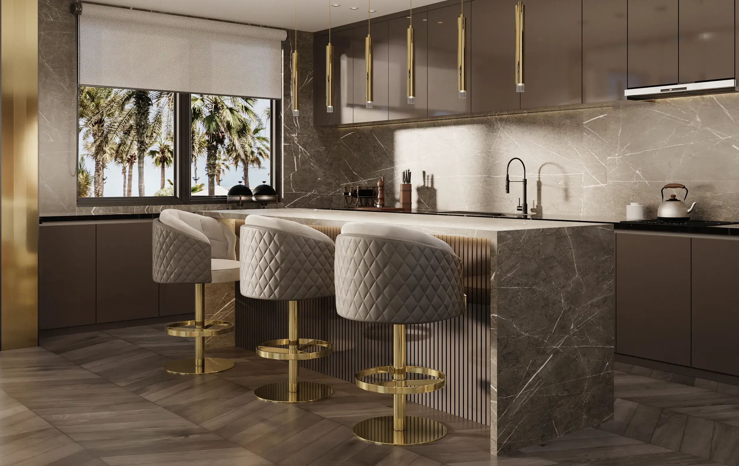 Luxe Drehbarer Barhocker - 1