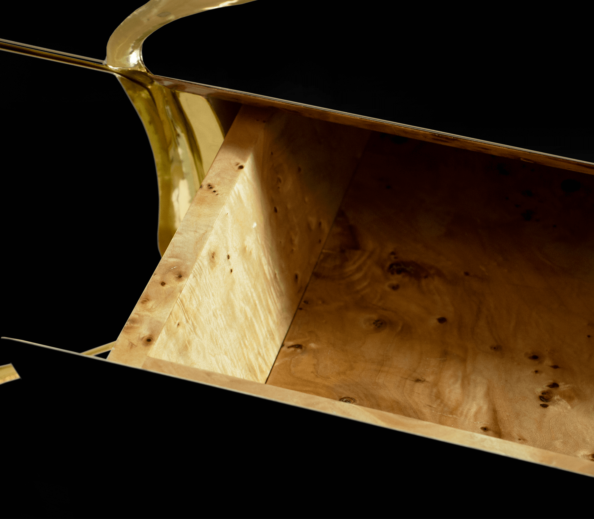 Schwarz‑Gold Elite‑Sideboard