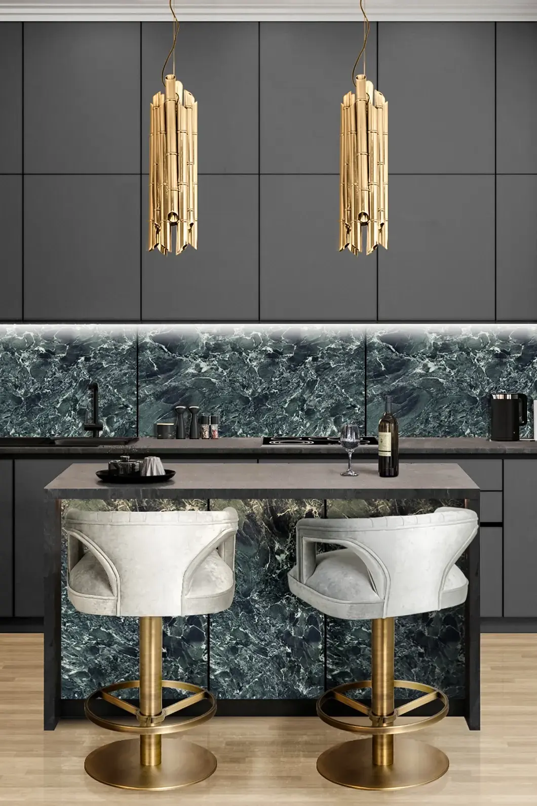 Dune II Drehbarer Theken‑Barhocker - 2