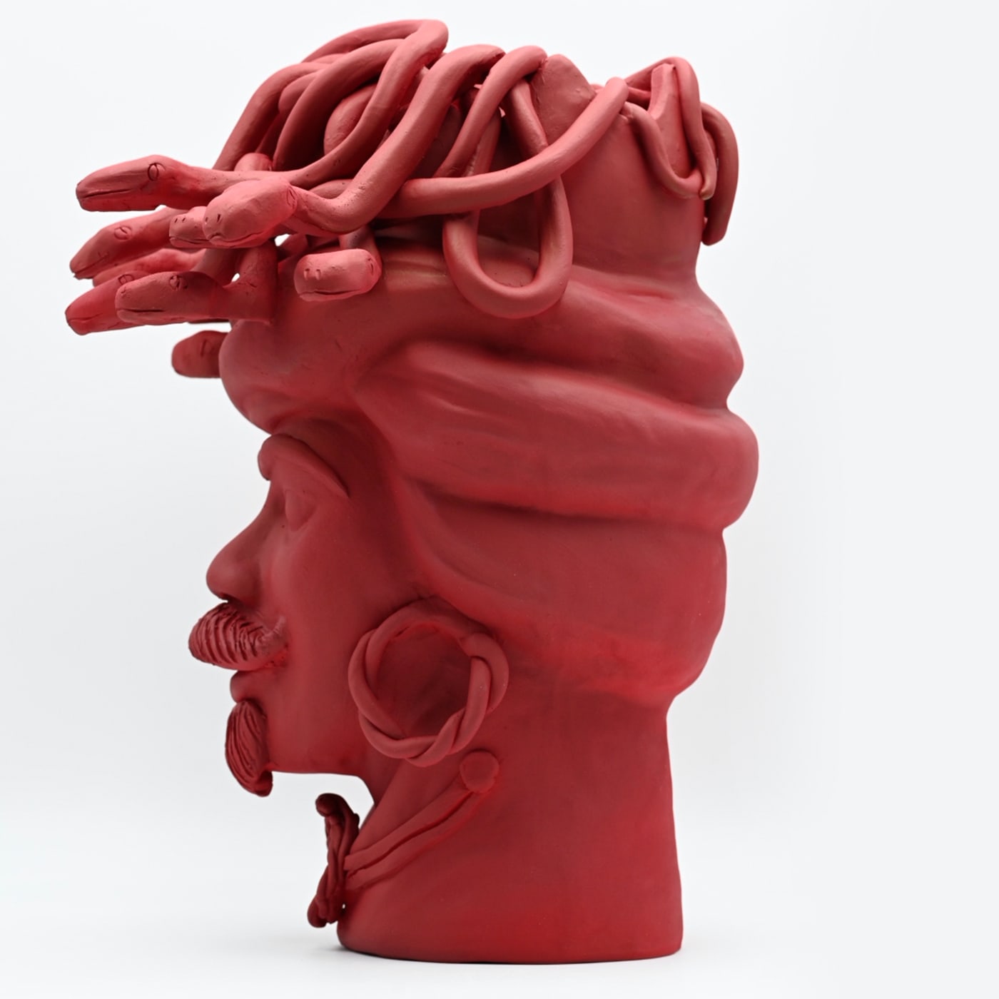 Maure‑Kopf handgefertigte Skulptur