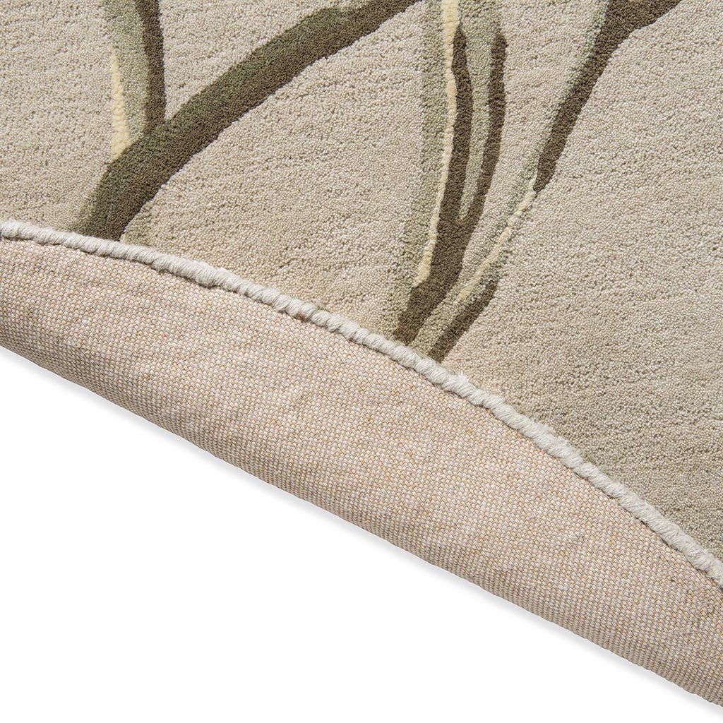 Gosford Natural/Sage Green Round Teppich | Größe: Ø 200 cm