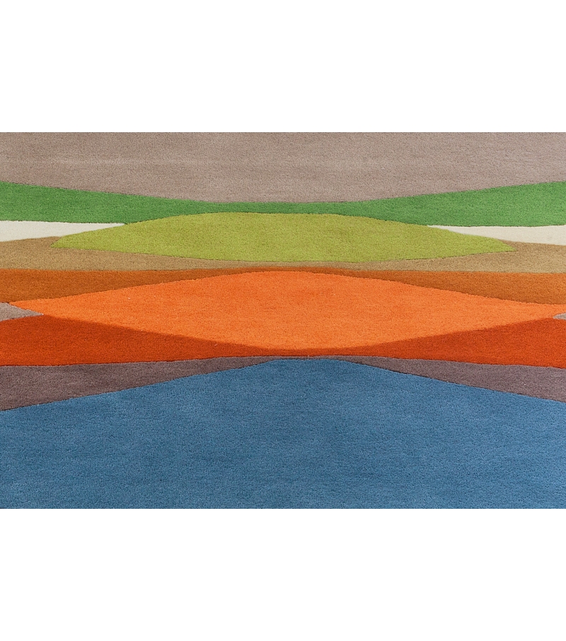 Distortion Teppich | Farbe: Blue | Größe: 200 x 300 cm