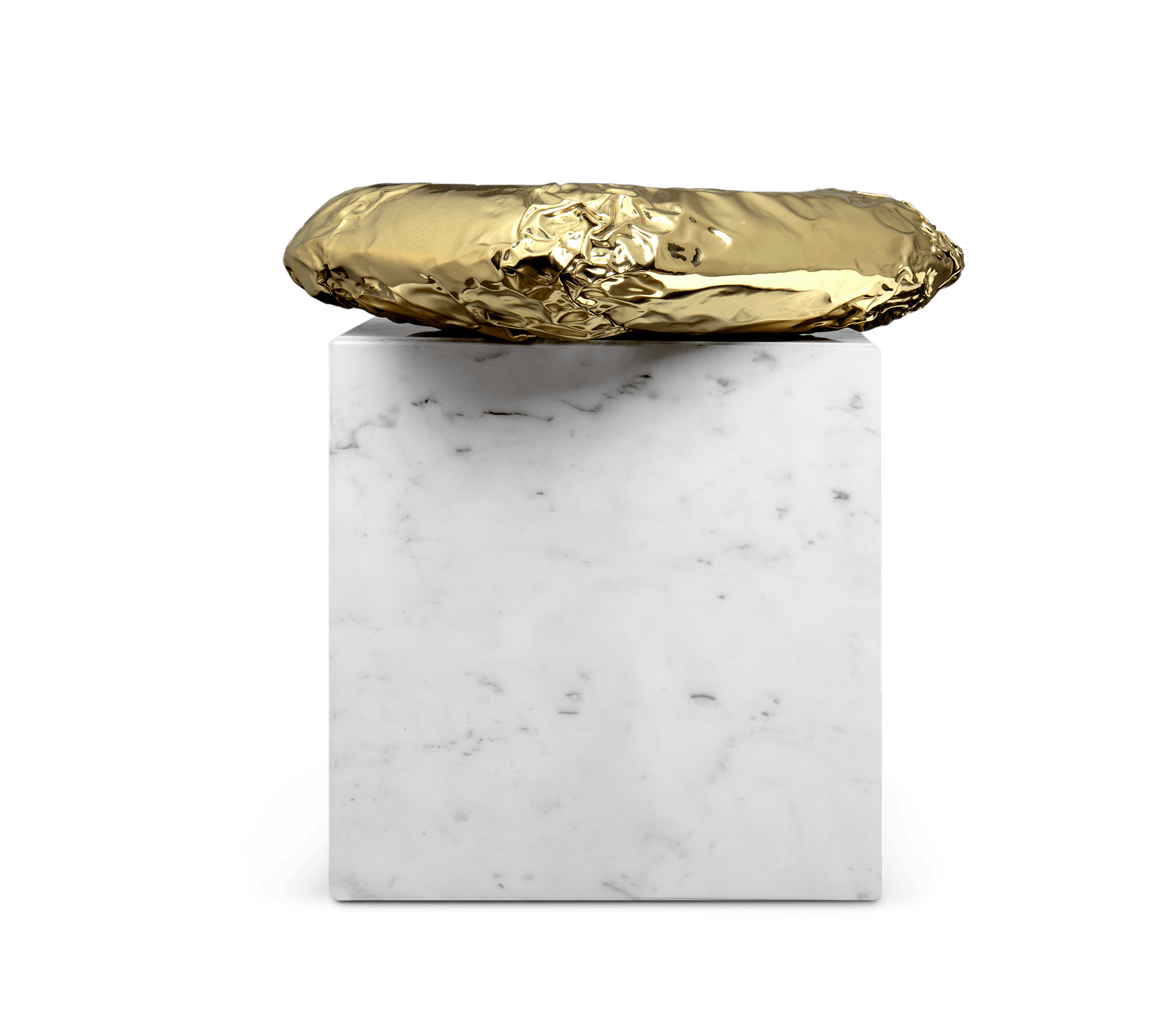 Megalith Carrara‑Beistelltisch