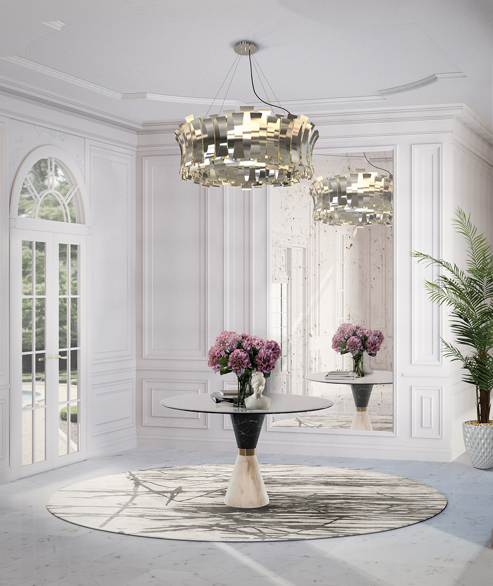 Elegante runde Pendelleuchte - 1