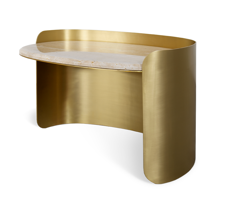 Franklin Scott Ovaler Beistelltisch