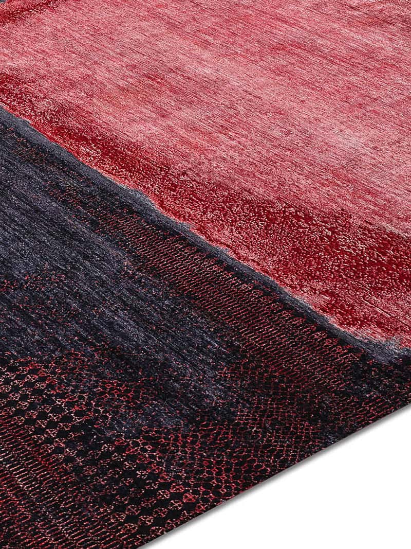 mit rotem Gras Red auf Schwarz Teppich | Größe: 300 x 400 cm