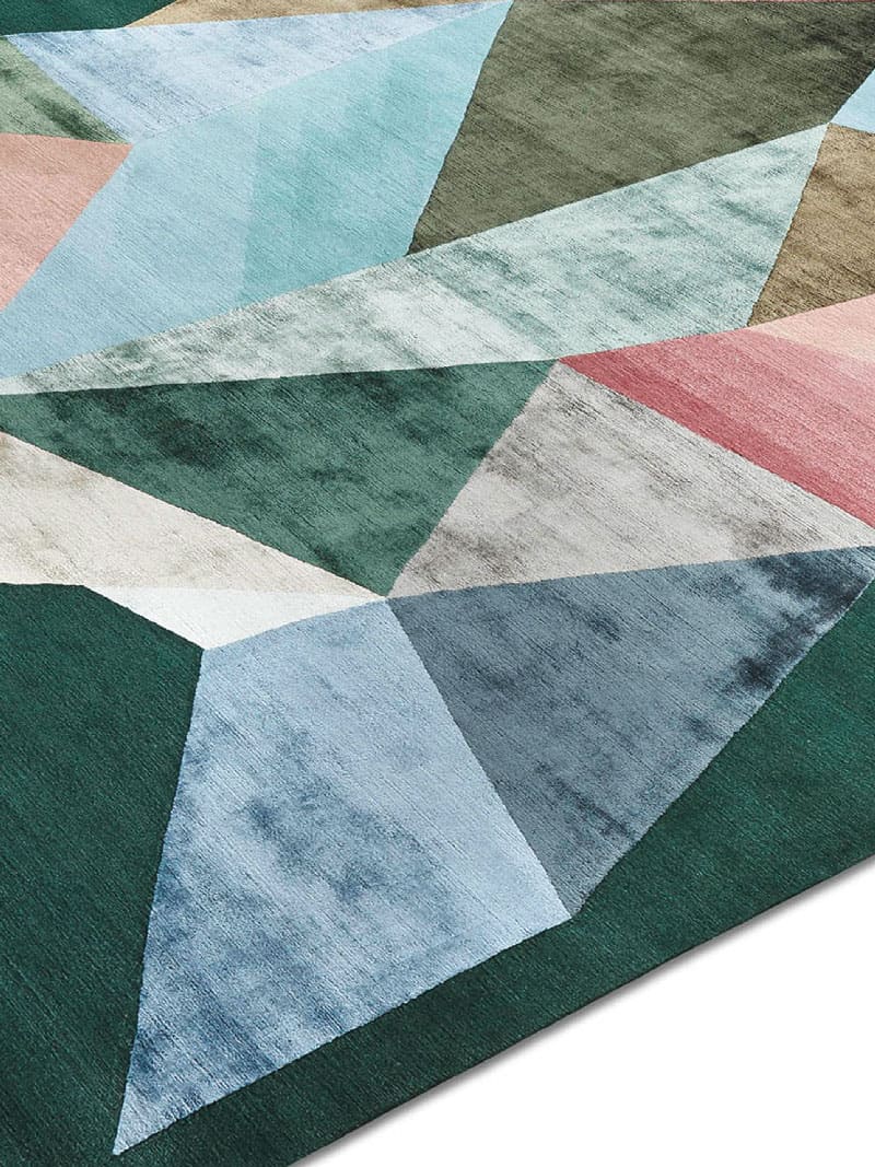 Super Colorful auf Tannengrün Teppich | Größe: 300 x 400 cm