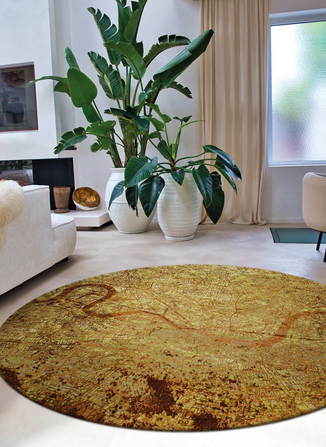 Green Meadows 9320 Runder Teppich | Größe: Ø 240 cm