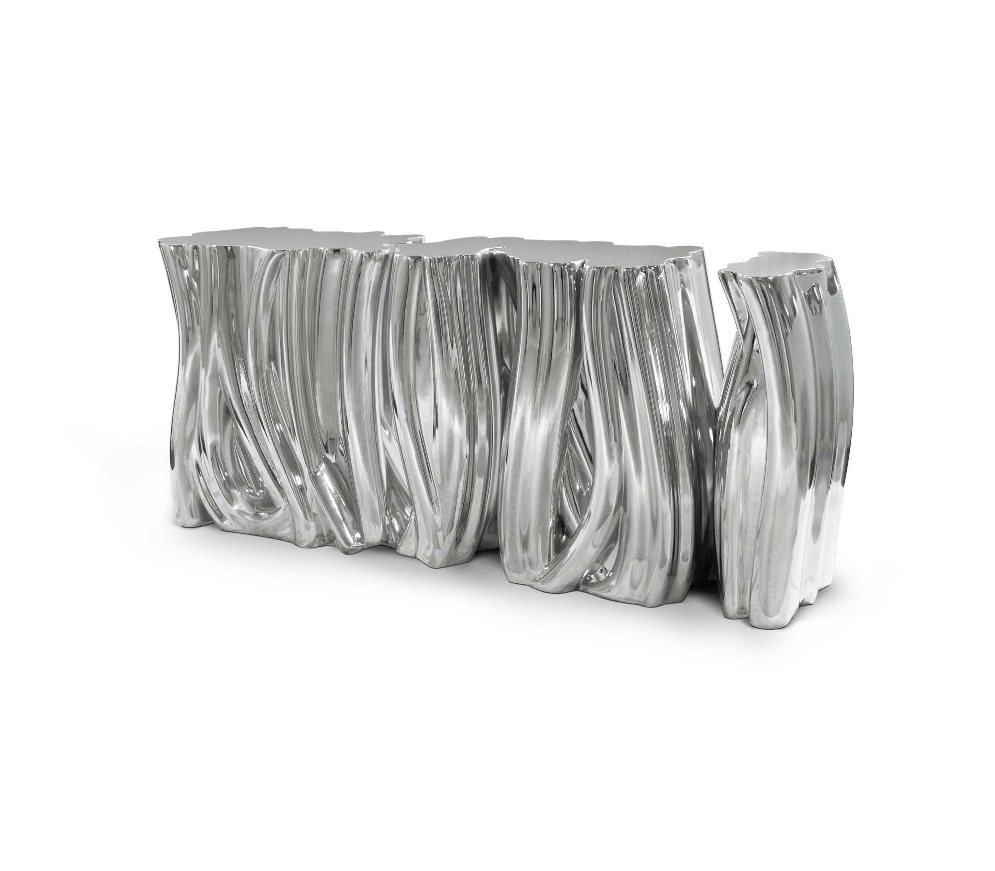 Monochrome Silbernes Premium‑Sideboard