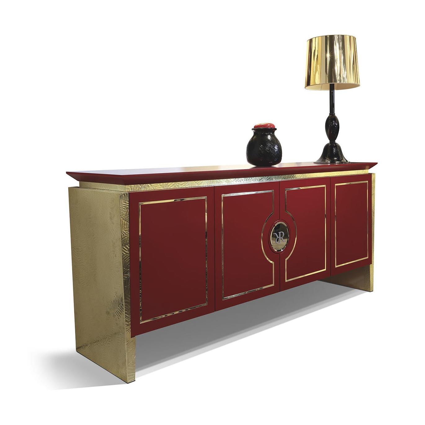 Sideboard mit vier Türen in Coral