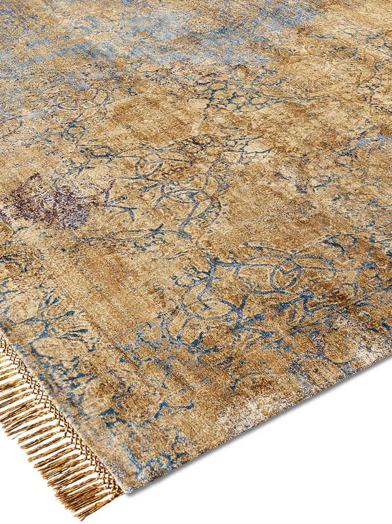 Ferahan Splash Dark Gold Teppich