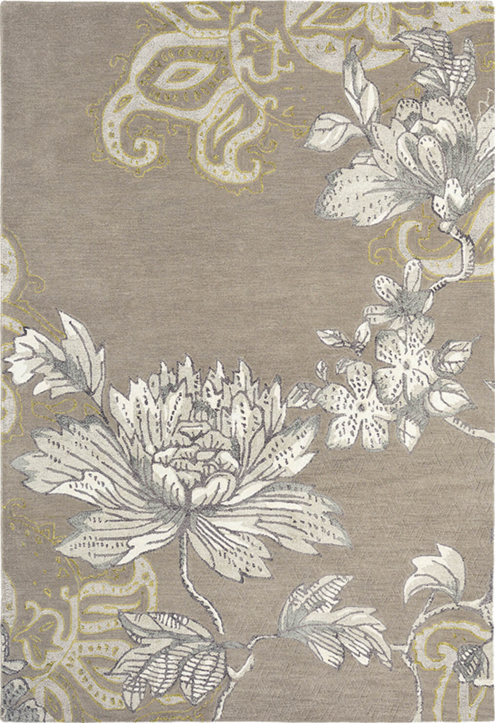 Fable Floral Grey 37504 Teppich | Größe: 250 x 350 cm