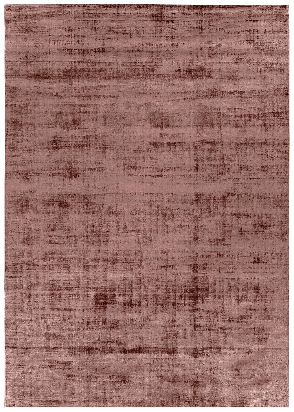 Terrakotta Bananenseide Teppich | Größe: 300 x 400 cm