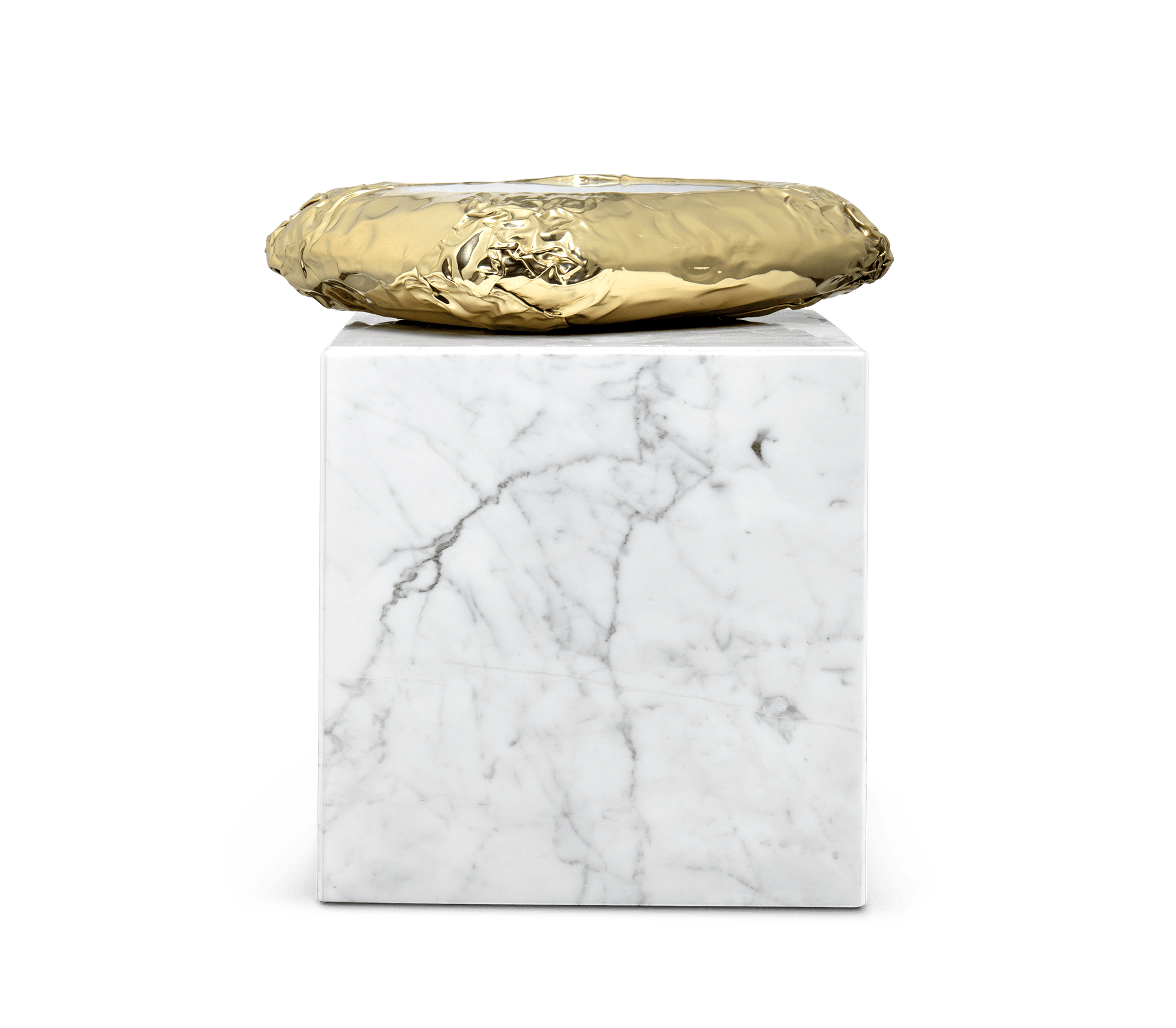 Megalith Carrara‑Beistelltisch