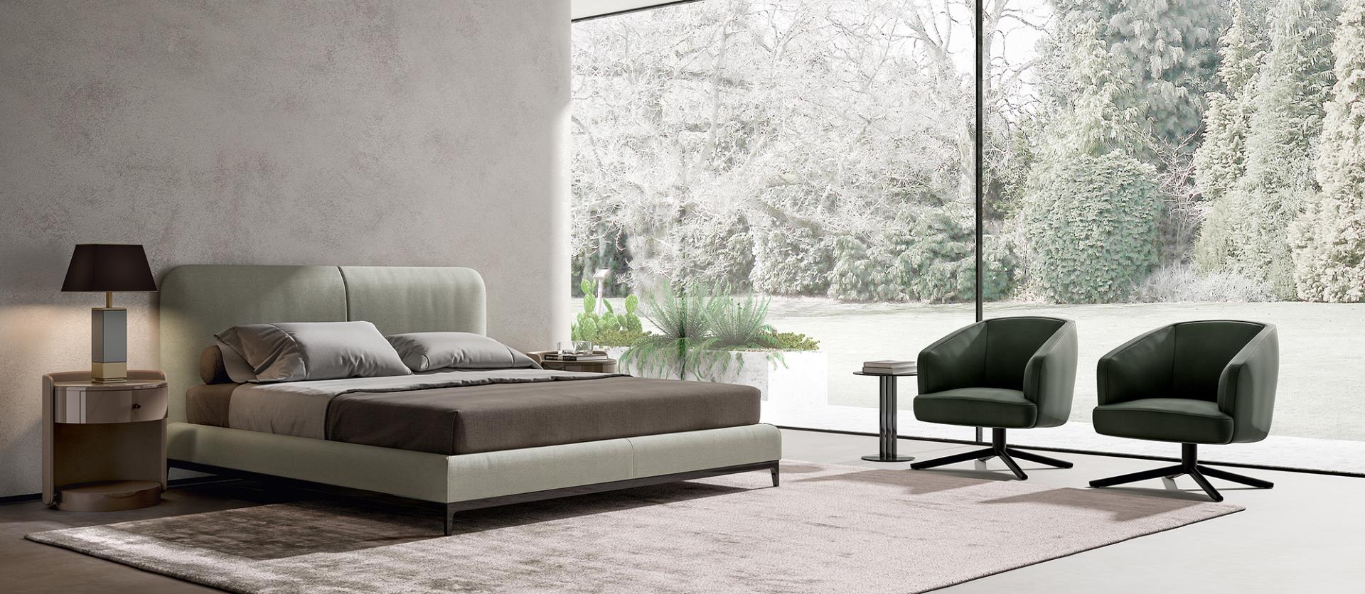 Portland Bett mit Kopfteil