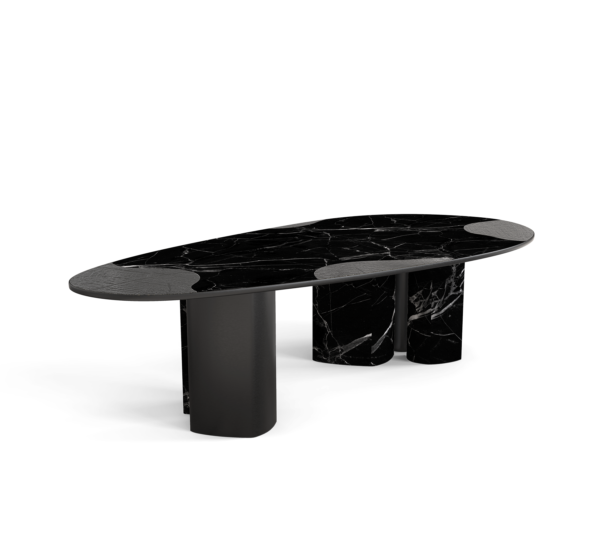 Athena Nero Marmor & Onyx Esstisch