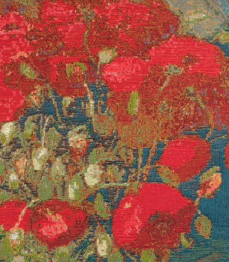 Vase mit Mohnblumen von Van Gogh Wandteppich