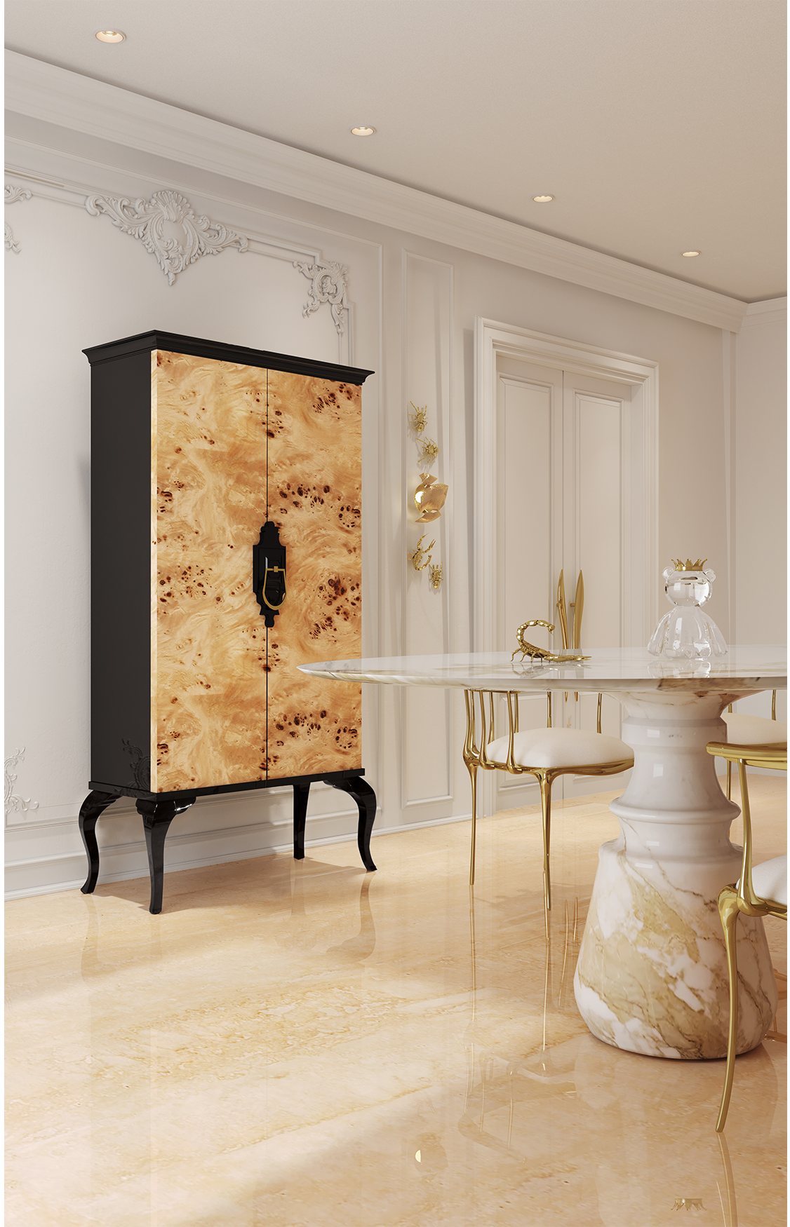 Louvre Poplar‑Schrank
