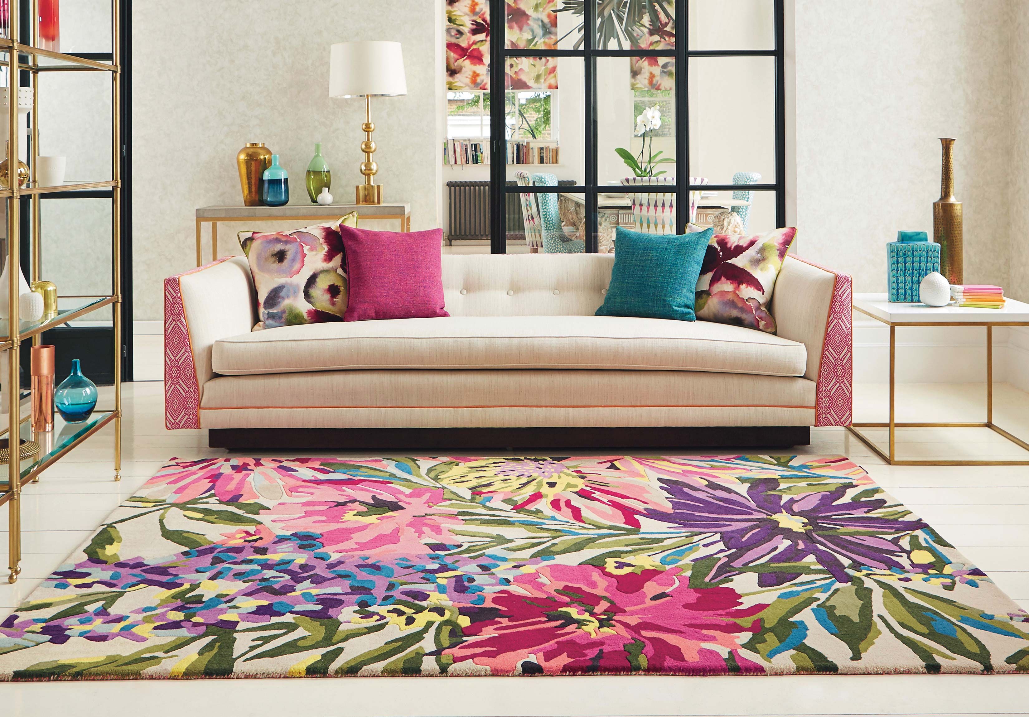 Floreale Fuschia 44905 Teppich | Größe: 250 x 350 cm