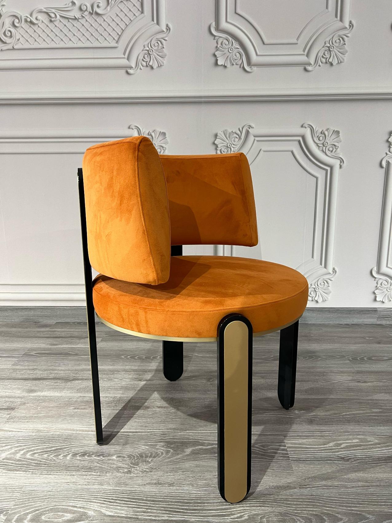 Tiffany Orange Esszimmerstuhl