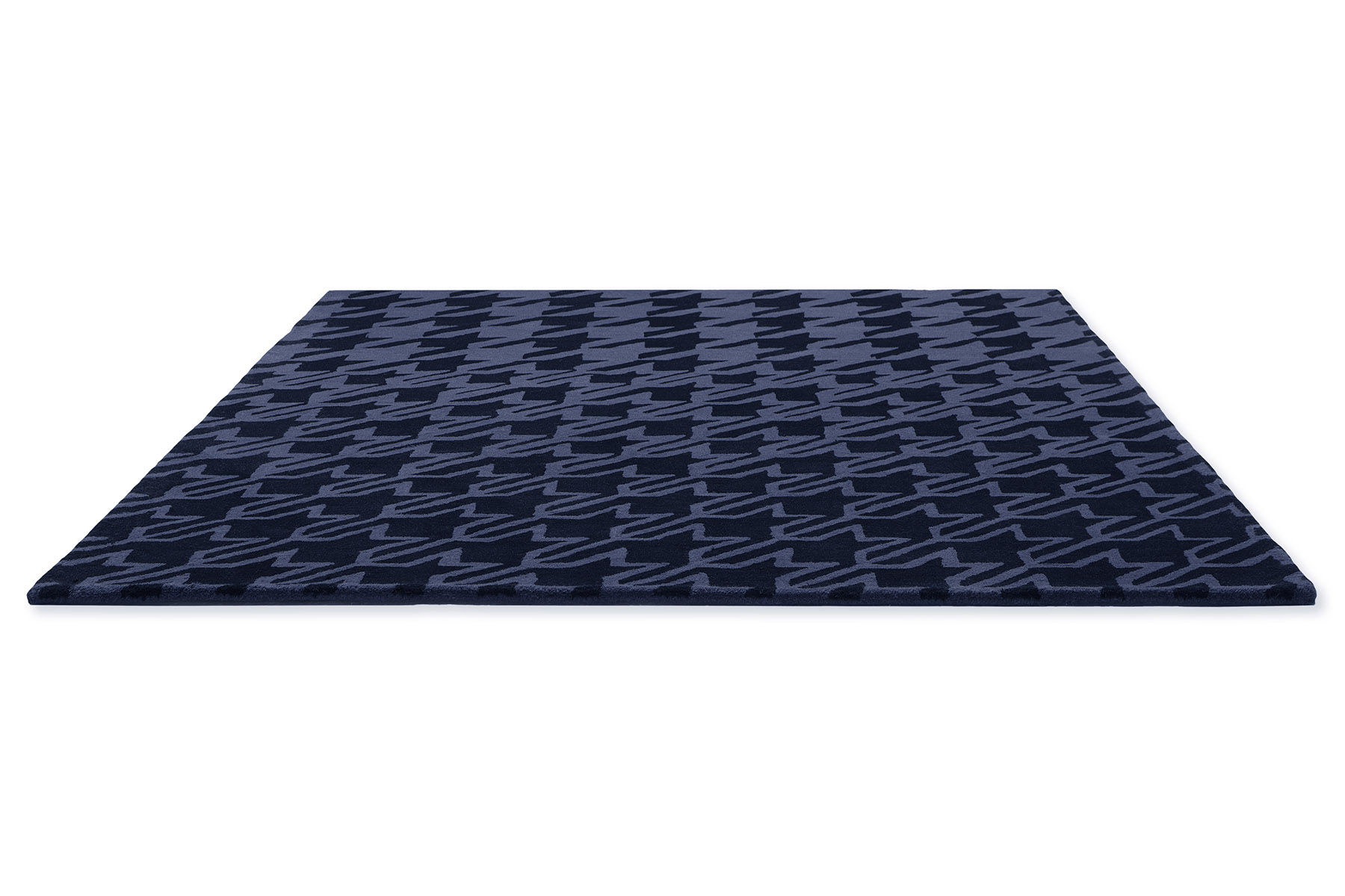 Houndstooth Dark Blue 162808 Teppich | Größe: 140 x 200 cm