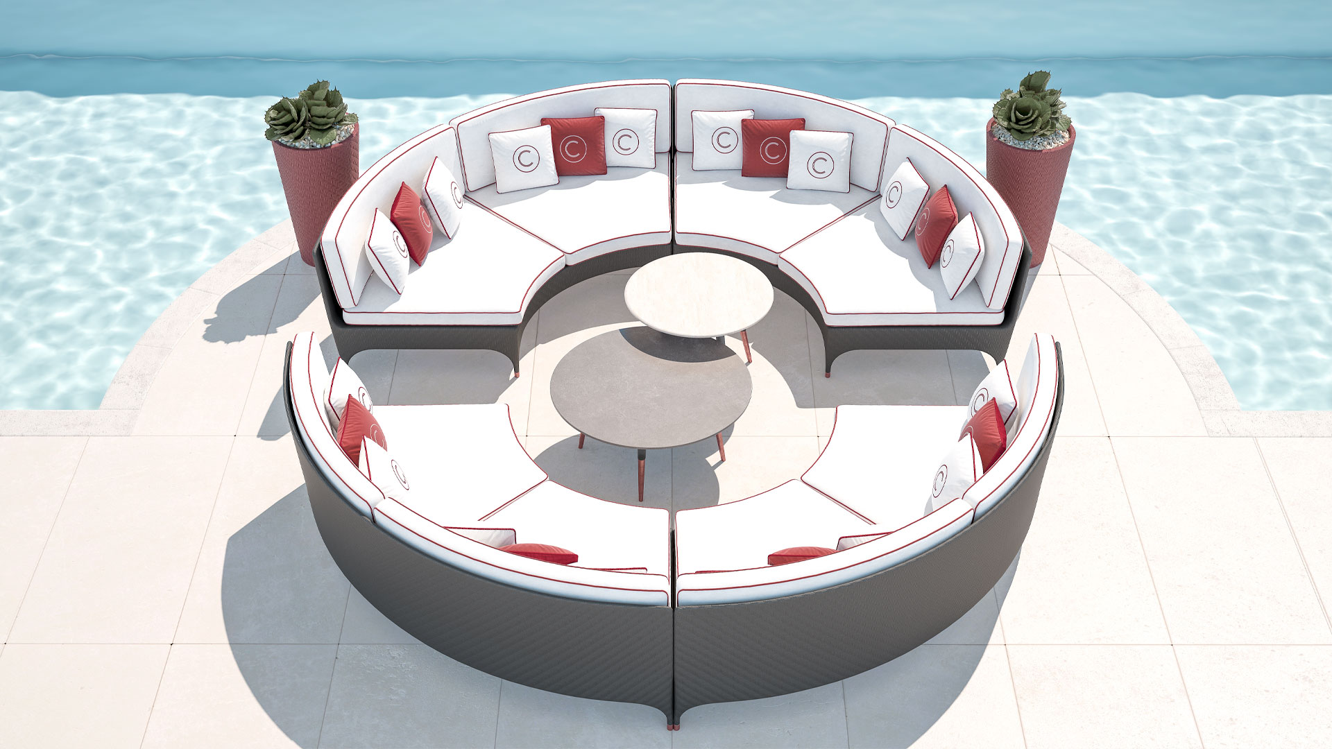 Modulares Outdoor‑Sofa